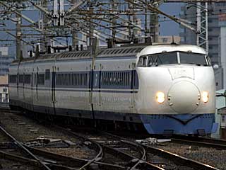 0系7000番台 青帯 (21-7032) JR山陽新幹線 広島
