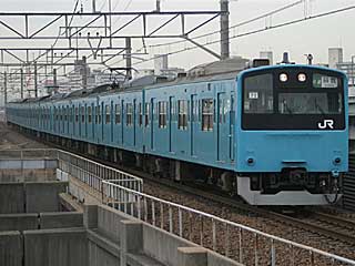 201系0番台 スカイブルー (クハ201-104) JR京葉線 舞浜