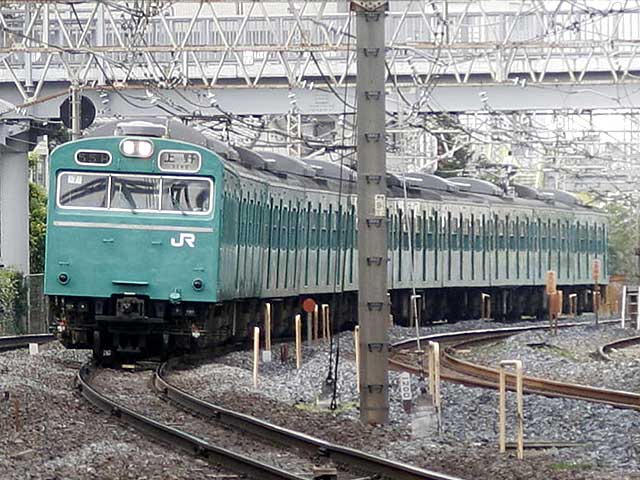 103系 エメラルドグリーン (クハ103-274) JR常磐線 松戸