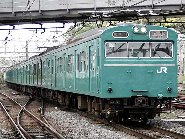 103系 エメラルドグリーン (クハ103-274) JR常磐線 松戸
