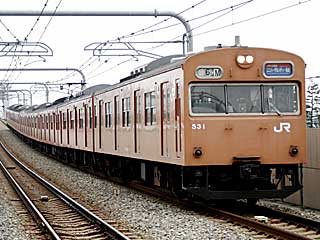 103系 オレンジ (クハ103-531) JR桜島線 ユニバーサルシティ