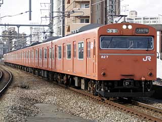 103系 オレンジ (クハ103-827) JR大阪環状線 福島