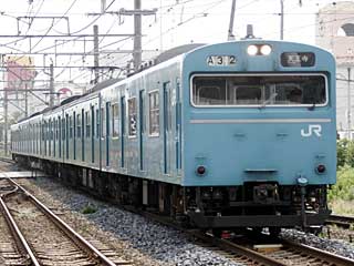 103系 スカイブルー (クハ103-837) JR阪和線 東岸和田