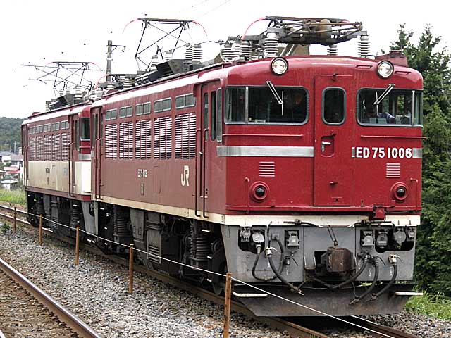 ED75型1000番台 裾白帯 (ED75-1006) JR東北本線 高久 ED75-1006
