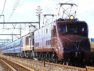 快速「EL奥利根」 EF55型 (EF55-1) JR上越線 井野〜新前橋