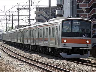 205系5000番台 武蔵野色 (クハ204-8) JR武蔵野線 新座
