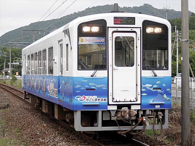 快速スーパーおれんじ | 肥薩おれんじ鉄道HSOR-100形《かごしま水族館広告車》 | 肥薩おれんじ鉄道 | 新水俣 | とれぱ21