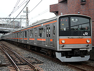 205系0番台 武蔵野色 (クハ205-105) JR武蔵野線 武蔵浦和 千ケヨM2編成