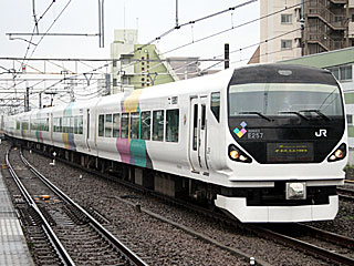 E257系0番台 あずさかいじ車 (クハE256-6) JR中央本線 高尾 長モトM-116編成