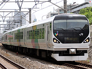E257系0番台 あずさかいじ車 (クハE256-16) JR中央本線 西国分寺 長モトM-116編成