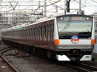E233系0番台 オレンジラッピング編成 (クハE232-24) JR中央本線 中野 八トタT24編成